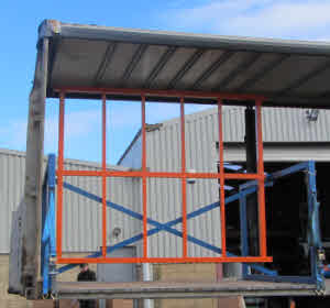double deck trailer pallet rack