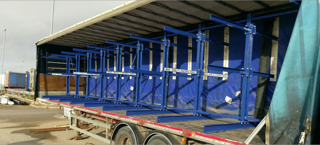 Delivery of bespoke racking system
